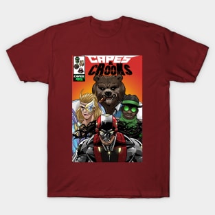 Capes And Crooks Comic Cover T-Shirt